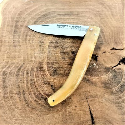 Handmade Maras Pocket Knife No 1 with Bone Handle - 2