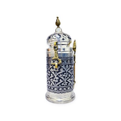 İşlemeli Bakır Kahve Kutusu 