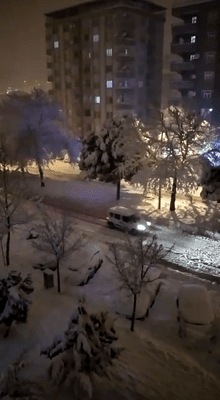 Kahramanmaraş'da Yoğun Kar Yağışı