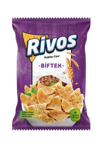 Rivos Wheat Chips (Steak)- 3-Pack - 1